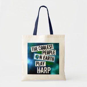 De koelste mensen op aarde spelen Harp Tote Bag