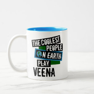 De koelste mensen op Aarde spelen Veena Tweekleurige Koffiemok