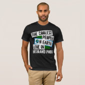 De koelste mensen op aarde wonen in het Highland P T-shirt (Voorkant volledig)
