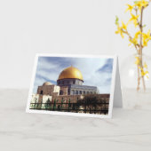 De koepel van de rots, Jeruzalem, Israël Kaart (Gele Bloem)