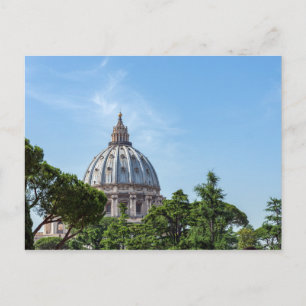 De koepel van de Sint-Pietersbasiliek vanuit de Va Briefkaart