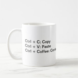 De koffie hotkey koffiemok