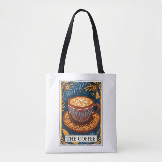 De koffie tarot draagtas (Voorkant)