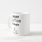 De Koffie van het tussenvoegsel om de Citaat van d Koffiemok (Voorkant links)