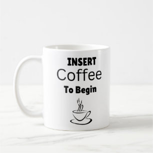 De Koffie van het tussenvoegsel om de Citaat van d Koffiemok