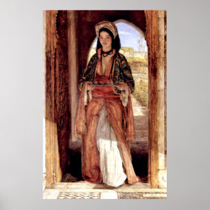 De koffiedrager John Frederick Lewis Art Print