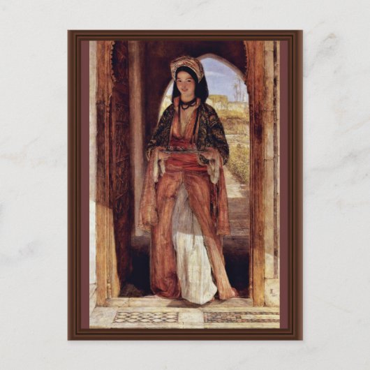 De koffiedrager van Lewis John Frederick Briefkaart (Voorkant)