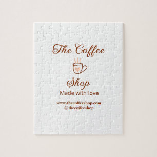 De koffiezaak en website social media business  legpuzzel