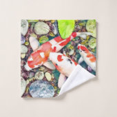 De Koi Pond Bad Handdoek (Wasdoekje)