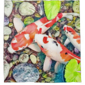 De Koi Pond Douchegordijn (Voorkant)