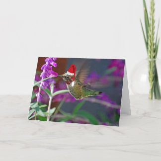 De Kolibrie van Ho Ho van Ho Feestdagen Kaart