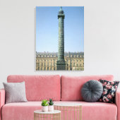 De kolom Vendome, met bas-reliefs die Nap registre Canvas Afdruk (Insitu (Woonkamer))