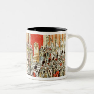De kolonie Leopold II in Bratislava Tweekleurige Koffiemok