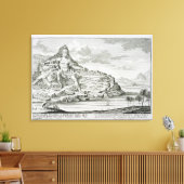 De kolos van de berg Athos, Macedonië, een ontwerp Canvas Afdruk (Insitu (Woonkamer))