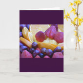 De Kom van het fruit Kaart (Gele Bloem)