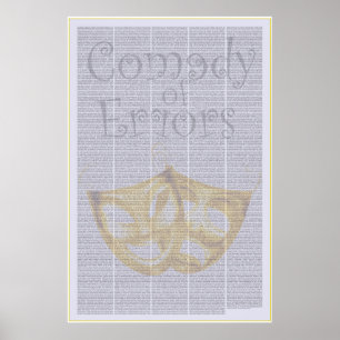 De komedie van fouten van Shakespeare Poster