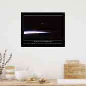 De komeet Hale-Bopp bij zonsondergang... Poster (Keuken)