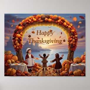 De komst van Thaksgiving Poster