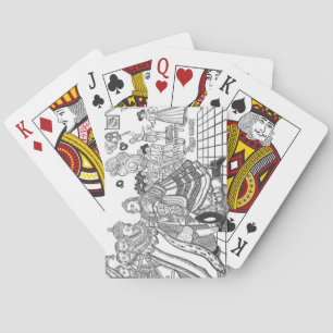 De komst van Zijne Majesteit Charles (1600-49) Pri Pokerkaarten