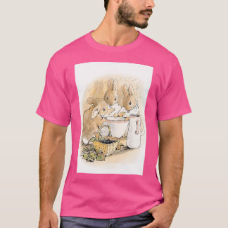 De konijnenfamilie die thee drinkt van Beatrix Pot T-shirt