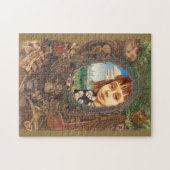 De konijnenhol omlaag legpuzzel (Horizontaal)