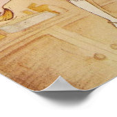 De konijnenhol omlaag poster (Hoek)