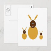De Konijntjes van de mosterd Briefkaart (Voorkant / Achterkant)