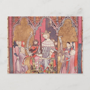 De koning bestuurt justitie briefkaart