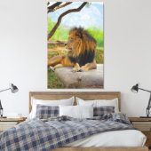 De koning. canvas afdruk (Insitu (Slaapkamer))