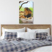 De koning. canvas afdruk (Insitu (Slaapkamer))