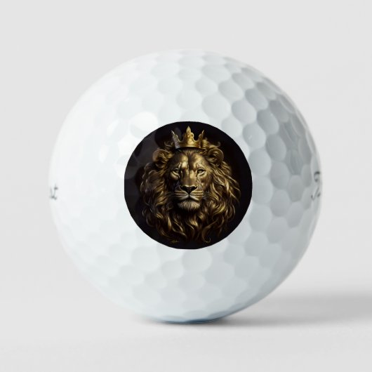 De koning! De niet-zo-laffe leeuw van Oz Golfballen (Voorkant)