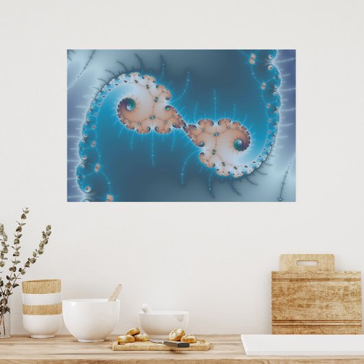 De koning - Fractal Poster (Keuken)