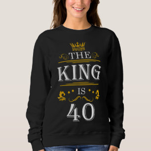 De koning is 40 grappige 40e verjaardag Drink bij Trui