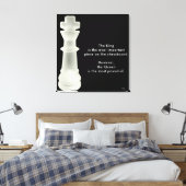 De koning is... canvas afdruk (Insitu (Slaapkamer))