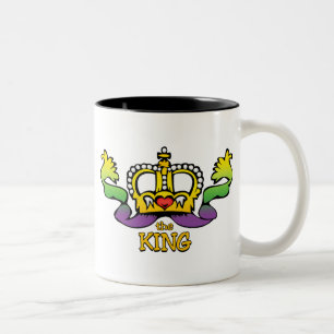 De koning krijgt de BIG-kralen Tweekleurige Koffiemok
