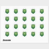 De koning ronde sticker (Vel)