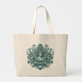 De koning van Aquamarin. Grote Tote Bag (Achterkant)