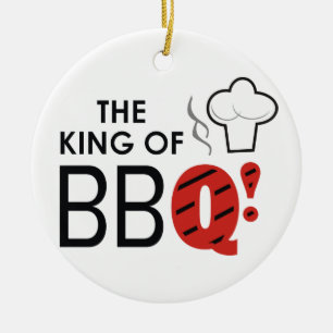 De koning van de BBQ! Keramisch Ornament