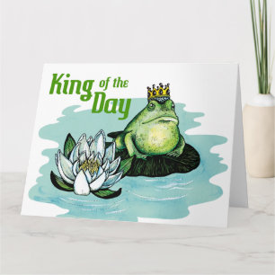 De koning van de dag - groot wenskaart kaart