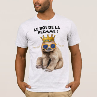 De Koning van de Luiheid – Illustratie Luie Aap T-shirt