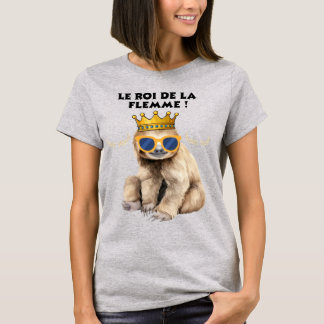 De Koning van de Luiheid – Illustratie Luie Aap T-shirt