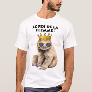 De Koning van de Luiheid – Illustratie Luie Aap T-shirt