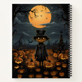 De Koning van de Pompoenen Halloween Notitieboek (Achterkant)