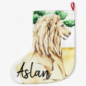 De koning van de woestijn Safari Kerstmis stoppen Grote Kerstsok (Achterkant)