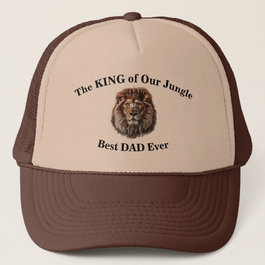 De koning van ons Oerwoud beste vader ooit Trucker Pet (Voorkant)