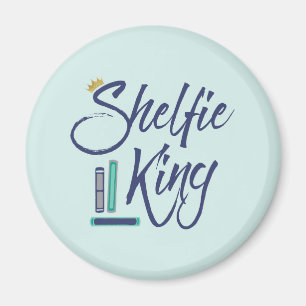 De Koning van Shelfie van Booklover Magneet