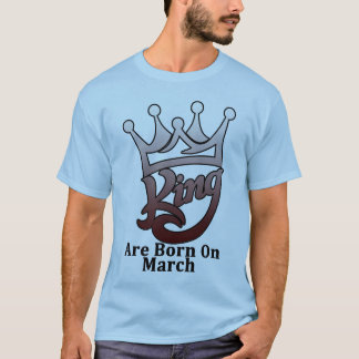 De koning wordt geboren in maart t-shirt