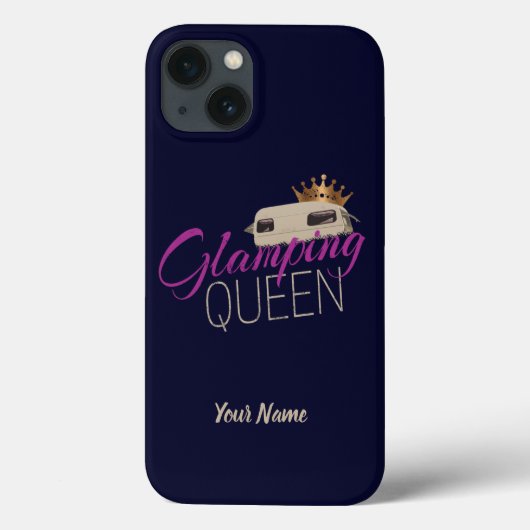 De Koningin Camping met  caravans Case-Mate iPhone Case (Achterkant)