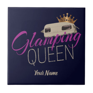 De Koningin Camping met caravans Tegeltje