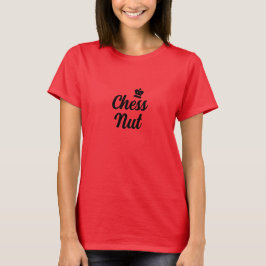 De koningin Chess Nut T-shirt (zwart type)